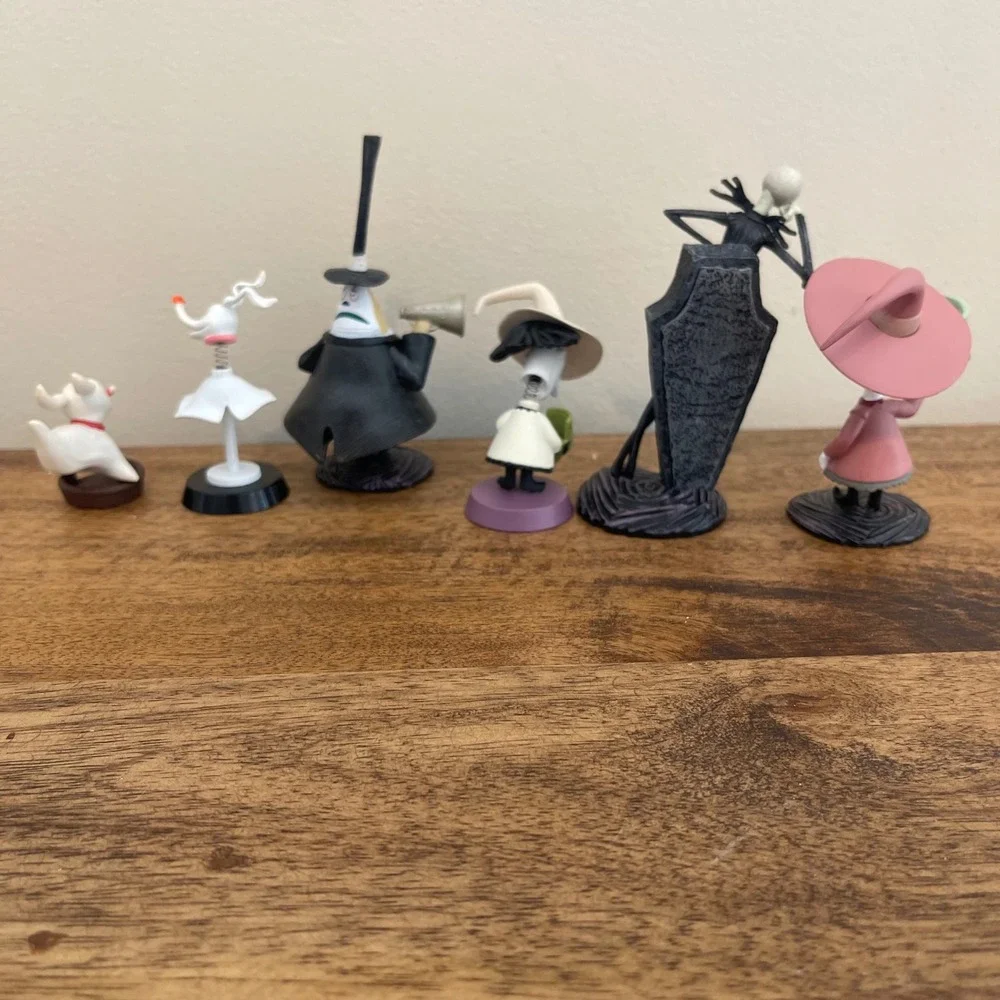 Disney Nightmare Before Christmas Figurine Lot Jack Zero Mayor Shock